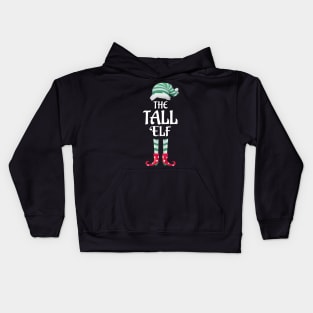 The Tall Christmas Elf Matching Pajama PJ Family Party Gift Kids Hoodie